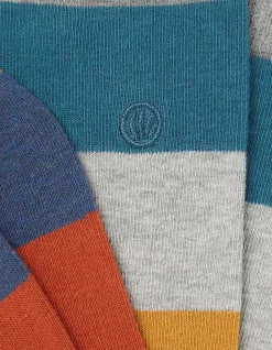 1 Pack Aidan Block Stripe Socks