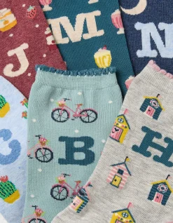 1 Pack Alphabet Socks