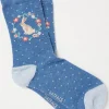 1 Pack Bunny Wreath Socks