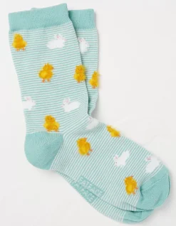 1 Pack Chick And Bunny Socks