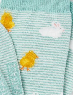 1 Pack Chick And Bunny Socks