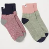 2 Pack Colourblock Outdoor Boot Socks