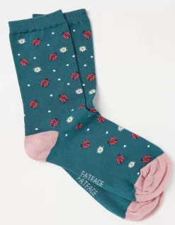 1 Pack Ditsy Ladybird Socks