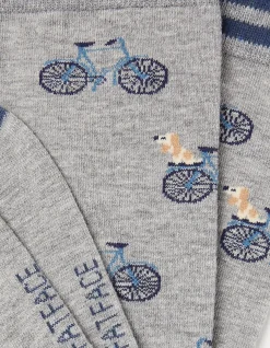 1 Pack Dogs On Bikes Socks