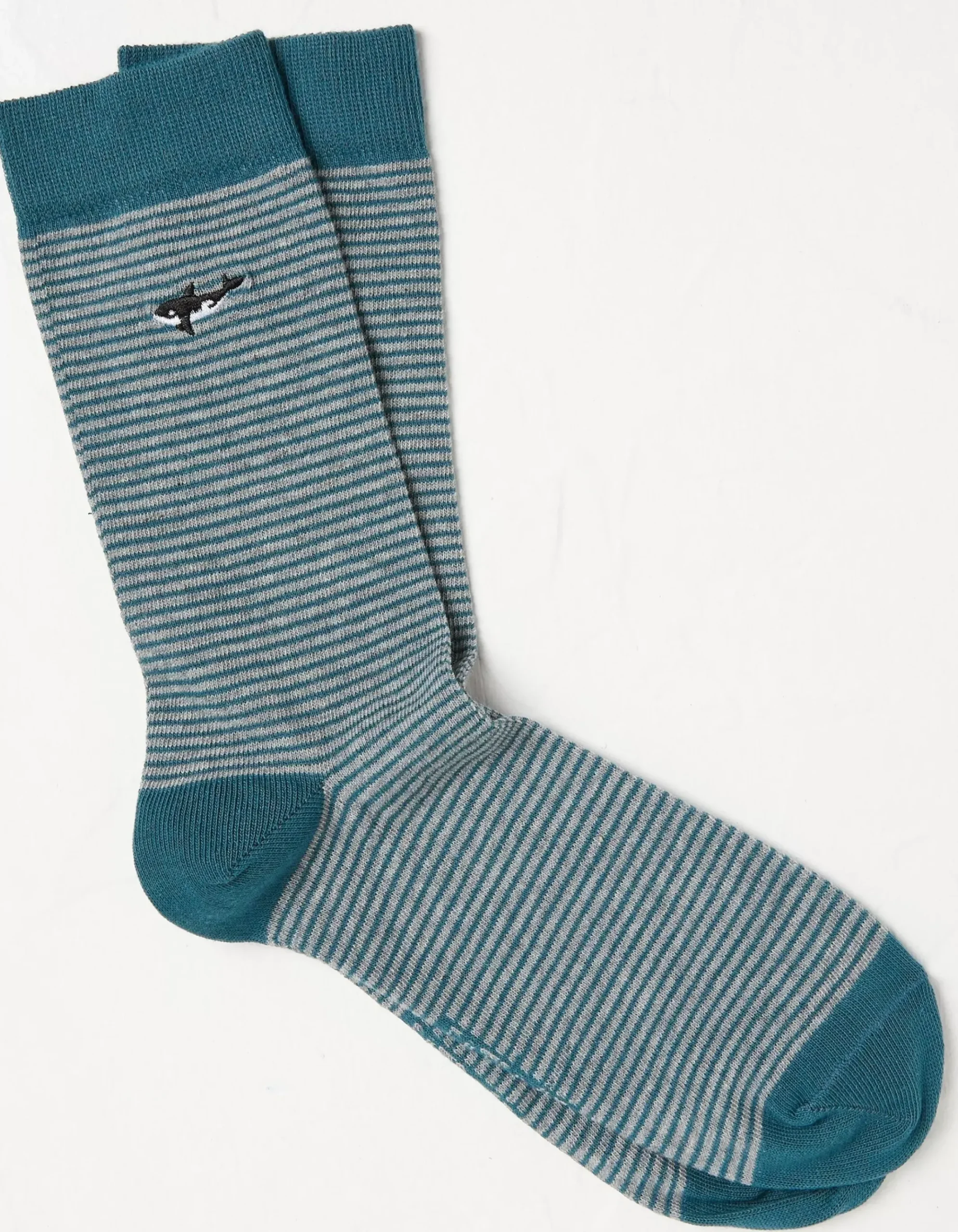 1 Pack Embroidered Whale Socks