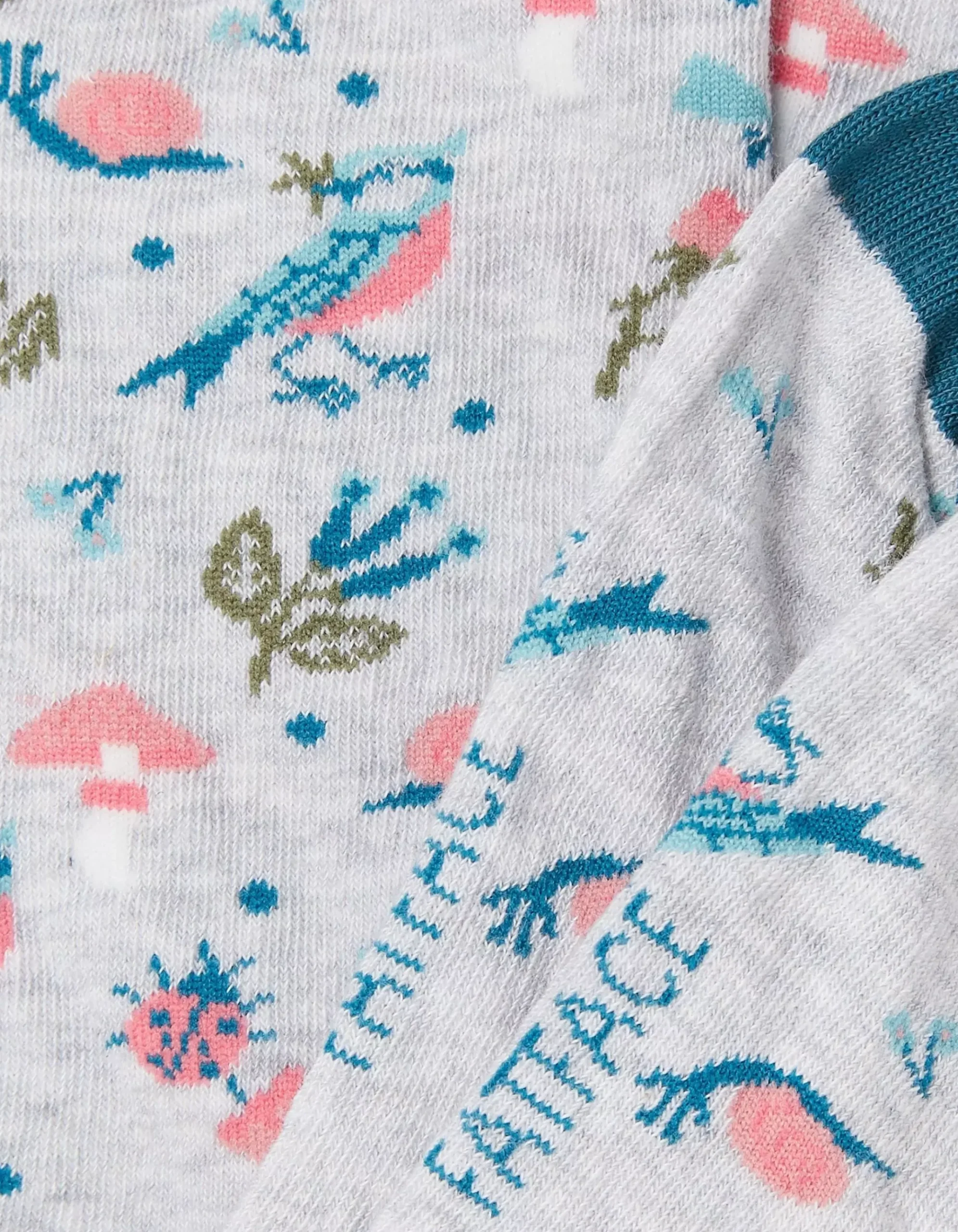1 Pack Floral Bird Socks