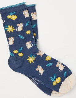 1 Pack Floral Mouse Socks