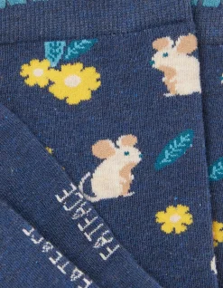 1 Pack Floral Mouse Socks