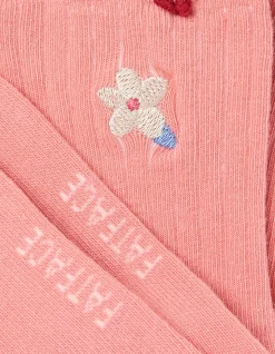 1 Pack Flower Rib Socks