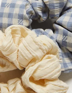 2 Pack Gingham Scrunchie