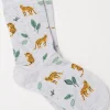 1 Pack Jungle Leopard Socks
