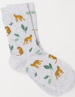 1 Pack Jungle Leopard Socks