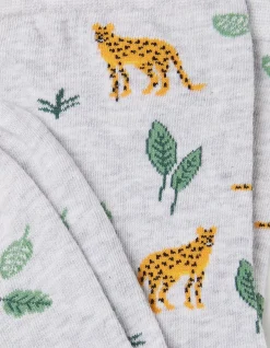 1 Pack Jungle Leopard Socks
