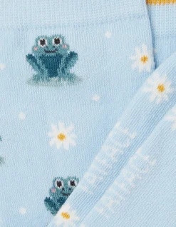 1 Pack Lily Pad Frog Socks