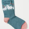 1 Pack Love You Ma Socks