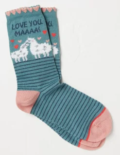 1 Pack Love You Ma Socks
