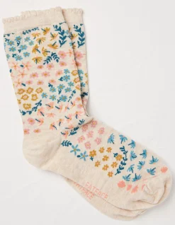 1 Pack Meadow Floral Socks