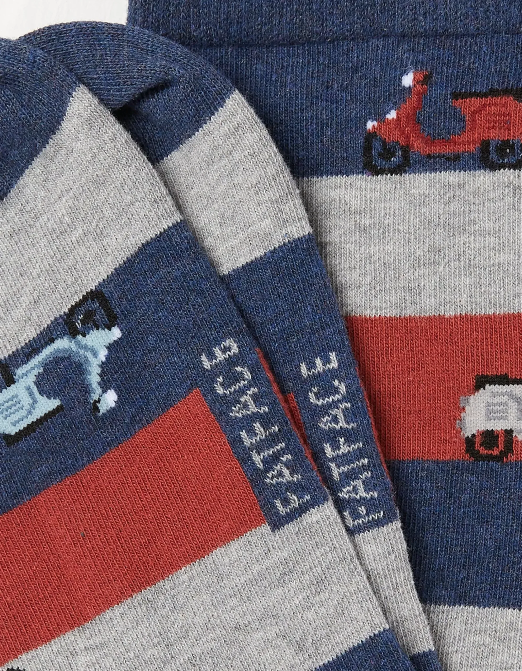 1 Pack Moped Stripe Socks