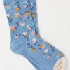 1 Pack Pop Floral Socks