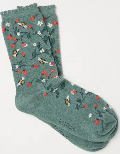 1 Pack Strawberry Bee Socks