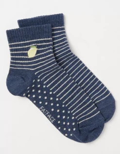 1 Pack Stripe Lemon Socks