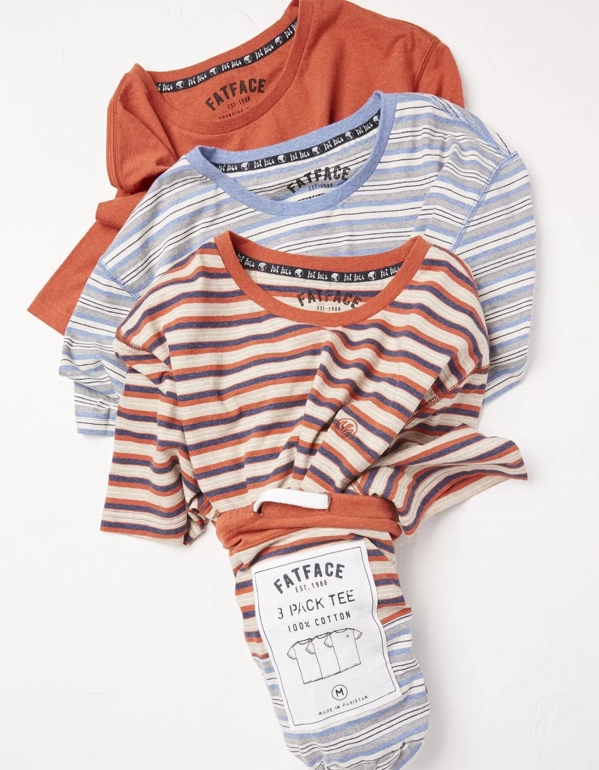3 Pack Stripe T-Shirt