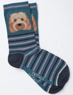 1 Pack Striped Dog Socks