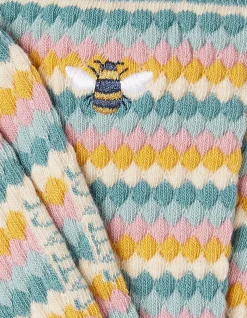 1 Pack Textured Bee Socks