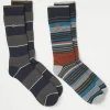 2 Pack Thermal Stripe Boot Socks