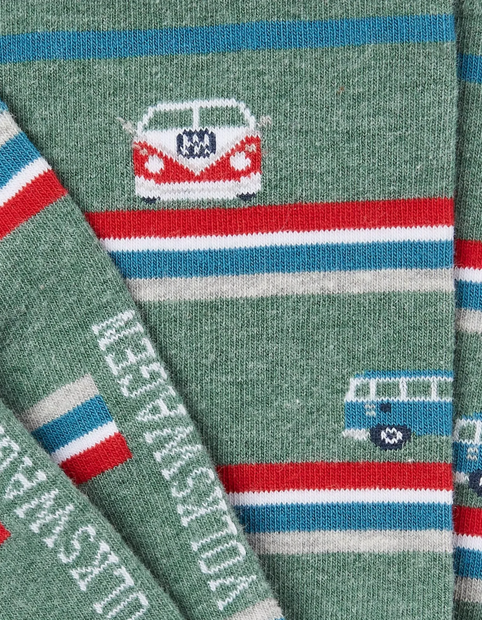 1 Pack Vw Camper Stripe Socks