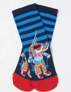 1 Pack Wilfred Woolly Mammoth Stripe Socks