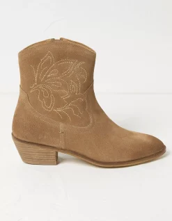 Abilene Western Ankle Embroidered Boot