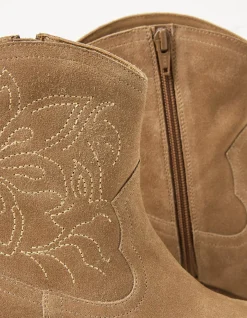 Abilene Western Ankle Embroidered Boot