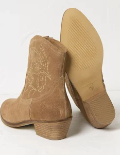 Abilene Western Ankle Embroidered Boot