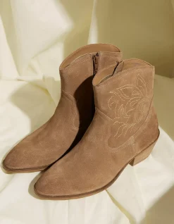 Abilene Western Ankle Embroidered Boot