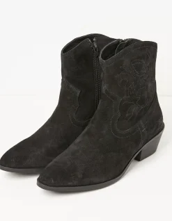 Abilene Western Embroidered Ankle Boot