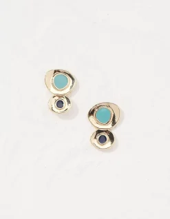 Abstract Enamel Earrings