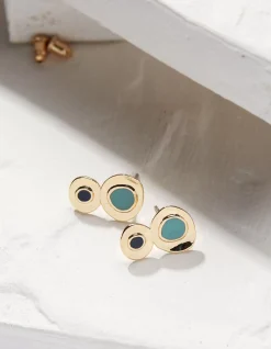 Abstract Enamel Earrings