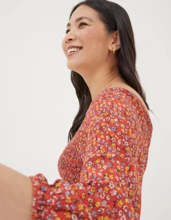 Adele Gradient Floral Midi Dress
