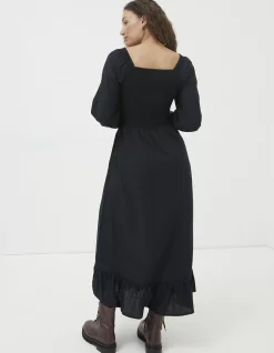 Adele Shirred Midi Dress