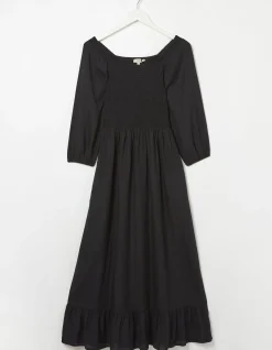 Adele Shirred Midi Dress