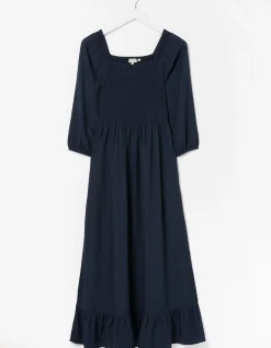Adele Shirred Midi Dress