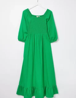 Adele Shirred Midi Dress