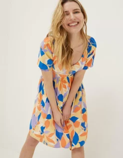 Aideen Stencil Floral Dress