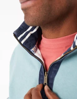 Airlie Cuff Stripe Pocket Sweat