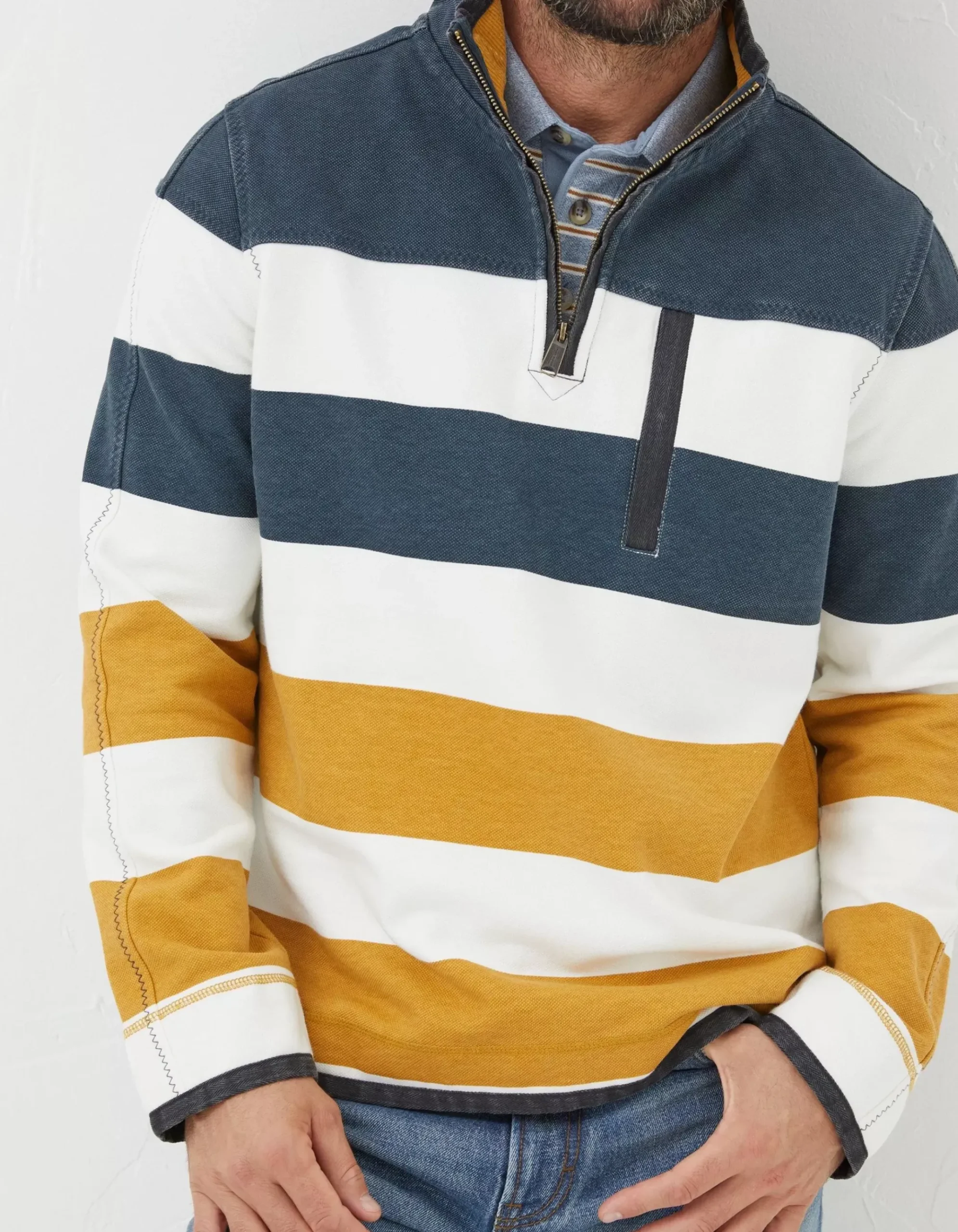 Airlie Rugby Stripe Sweatshirt