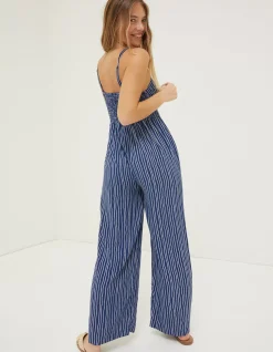Alex Twist Stripe Jumpsuit