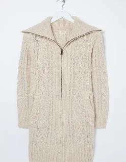 Alicia Collar Cable Knit Cardigan