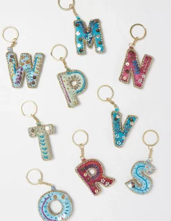 Alphabet Beaded Keyring M-Z