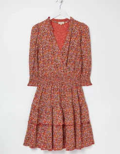 Amba Gradient Floral Jersey Dress
